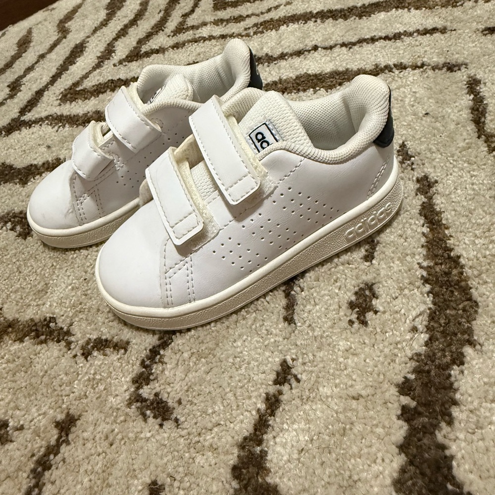 Adidas Kids White Sneakers